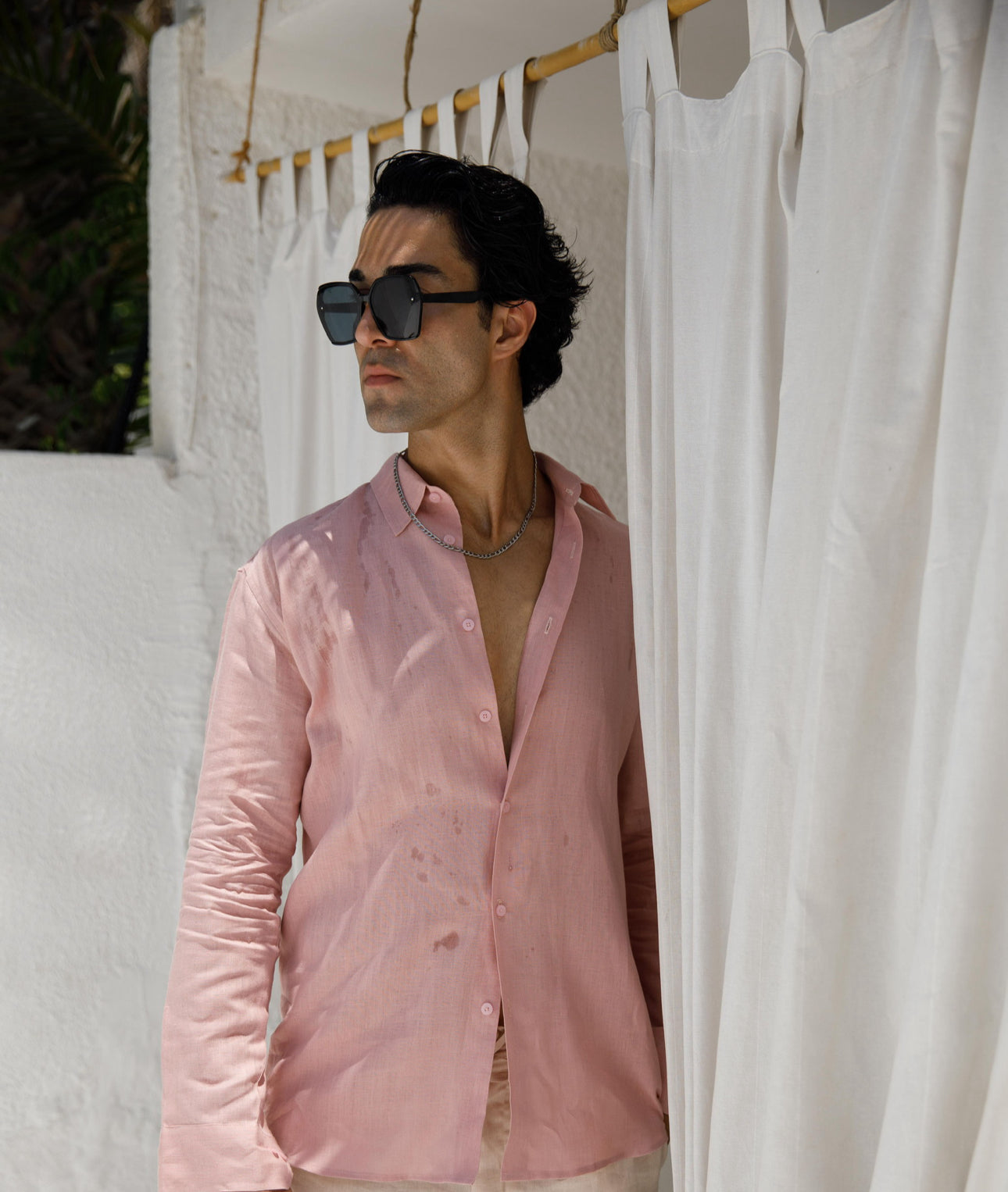 Pink Linen Shirt