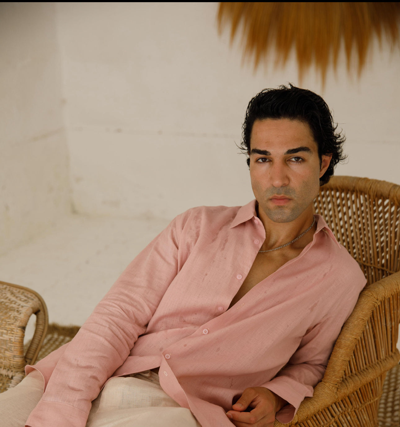 Pink Linen Shirt